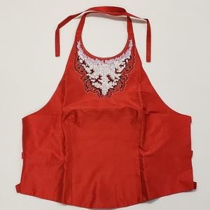 Moda International Silk Embellished Halter